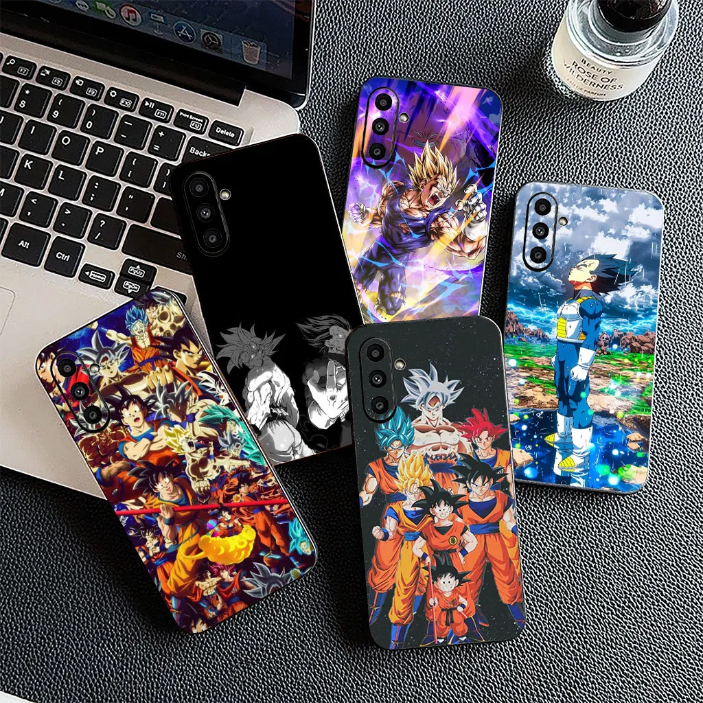 Dragon-Themed Soft Phone Cover - Goku & Friends Design