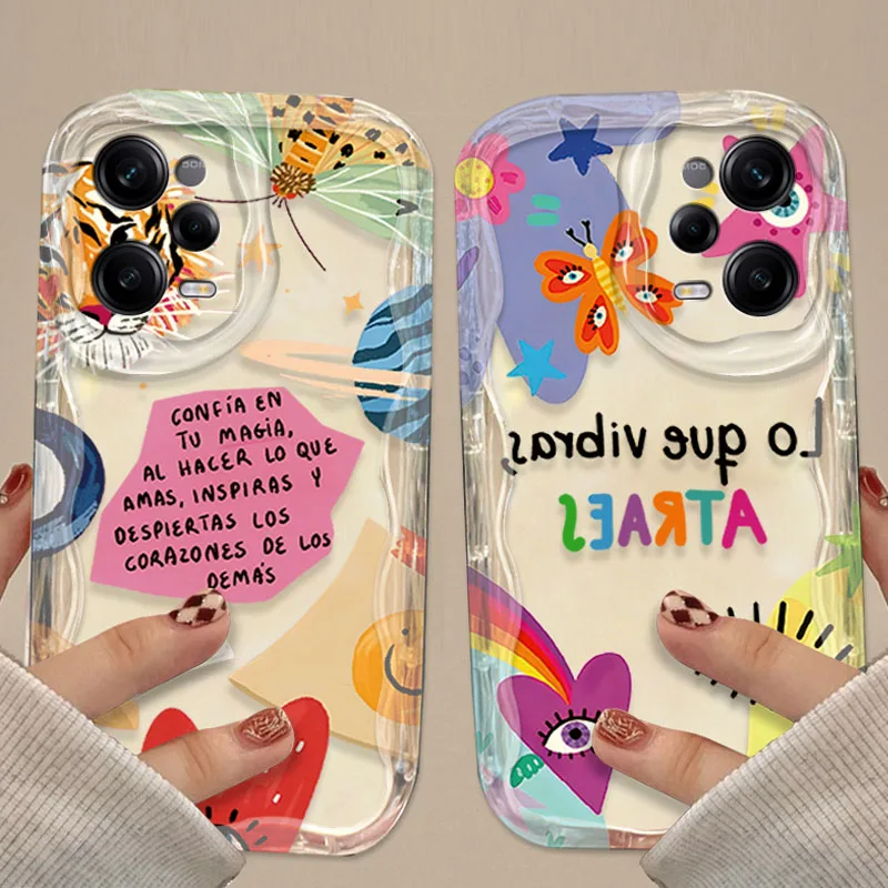 Vibrant Art Eye Love Heart 3D Wave Phone Case