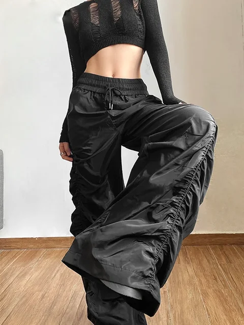 45318-8b7a5a.png Fashion Trend Personalized Self-Confidence Avant-Garde Cool All-Match Casual Loose Girl High Waist Wide Leg Lantern Pants