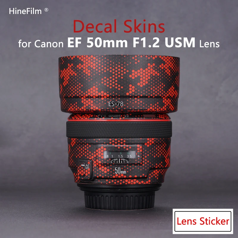 50 F1.2 Lens Premium Decal Skin Per Canon Ef 50Mm F/1.2L Usm Lens Protector Ef50 F1.2 Lens Anti-Scratch Cover Pellicola Wrap Sticker