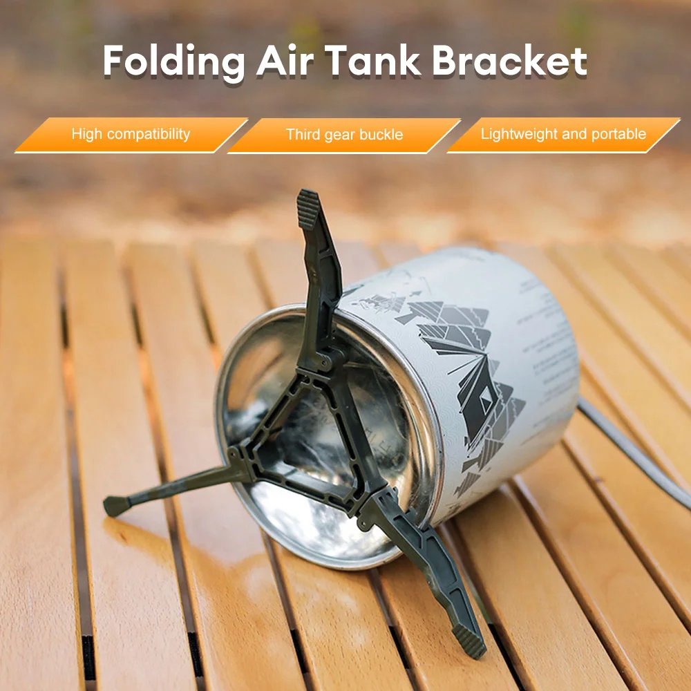 Gas Canister Stand Folding Fuel Can Stabilizer Camping Gas Cylinder Tripod Holder Support Picnic Outdoor Equipment