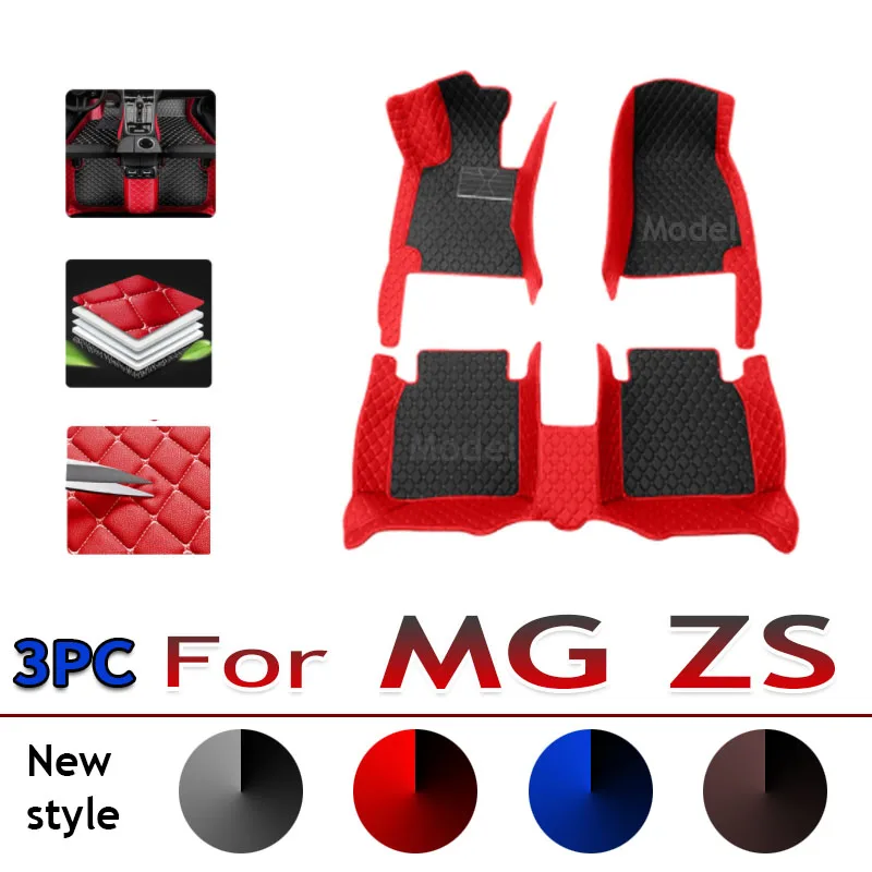 4 Piezas Alfombrillas Coche, Para MG ZS 2020 2021 2022 2023 2024 Personalizadas Alfombrillas Coche, Antideslizantes Alfombras Delanteras E Traseras,C-RHD
