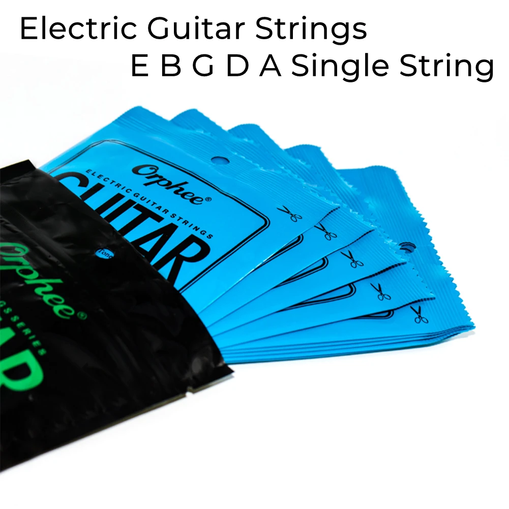 Electric Guitar Strings E B G D A Single String Super Light Gauge 009-042 Electric Guitar Spare Tool Parts Fitings Replacement