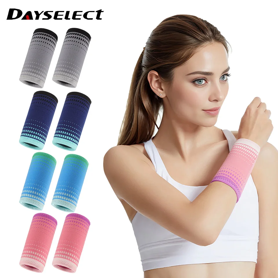 

1Pair Fitness Sports Wristband Sweat-absorbing Joint Sprain Wiping Sweat Badminton Tennis Running Volleyball Wrist Protective