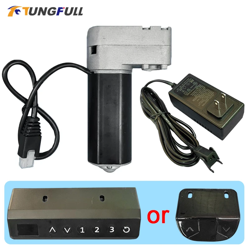 Kit Motore Per Tavolo Elevatore Elettrico 6 Tasti/2 Tasti Controller Manuale + Motore + Potenza 24V 112 Giri/Min Accessori Da Scrivania Per Sollevamen