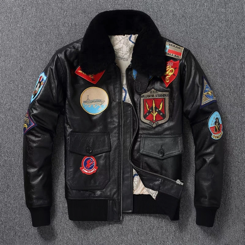 G1AirForceFlightSuitJacketGenuineLeatherJacketMensTopGunTopLayerCowhide.jpg