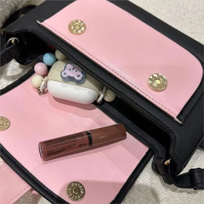 JIAERDI Sweet Cute Y2k Handbag Wallet Women 2025 New Hot Girls Patchwork Pink Messenger Bag Female Retro Casual Crossbody Bags