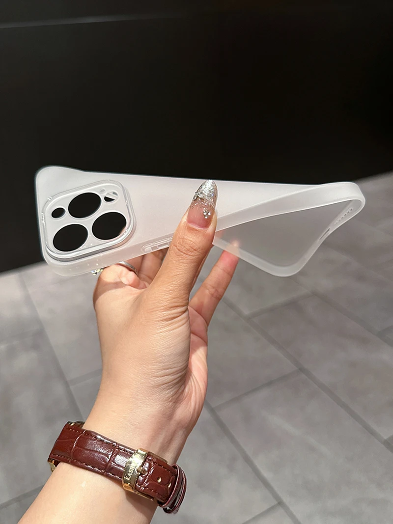 Ultra Thin Matte Silicone Soft Case - Candy Color Transparent Cover, Luxury Design
