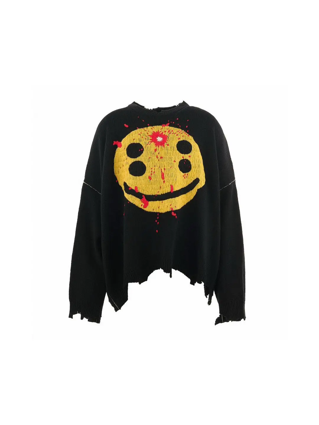 Saint Mxxxxxx X CPFM SMILE CPCREW KNIT Organic Cotton Vintage Sle Long Sve Crew Ne Knitwear Resistant to Deformation