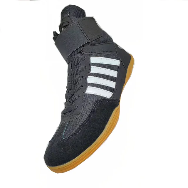 2022 Wrestling Shoes for Unisex Training SAMBO Shoe Rubber At The End Artificial Leather Sneakers Professional Boxing 3