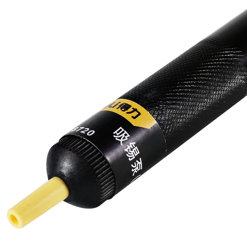 Deli Aluminum Metal Desoldering Pump Suction Tin Gun Soldering Sucker Pen Removal Vacuum Soldering Desolder Hand Welding Tools image 3