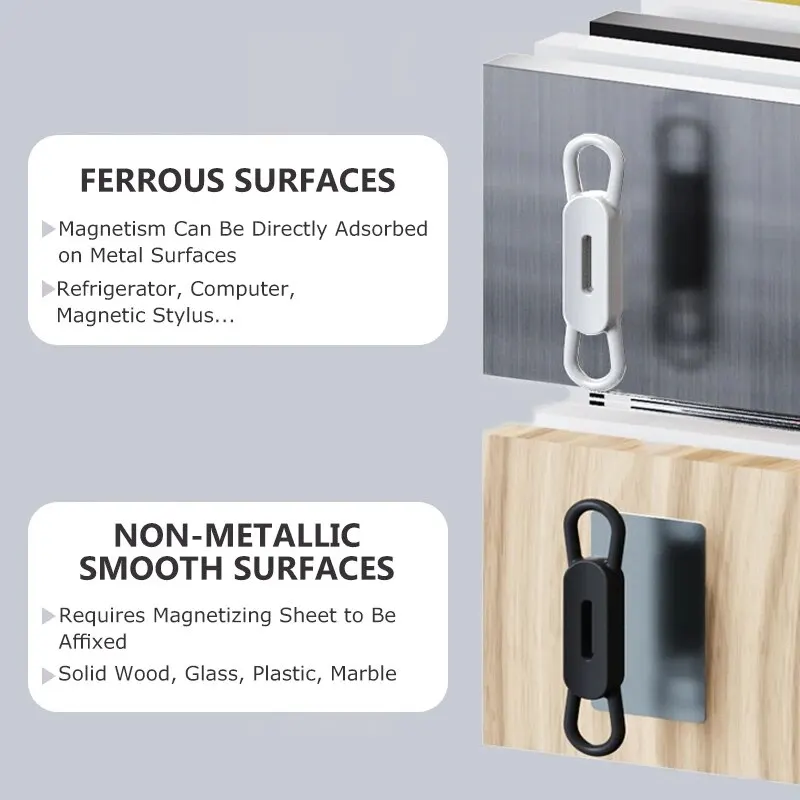UMUST Magnetic Pencil Holder Tablet Touch Pen Clips Multifunction Silicone Adjustable Pen Stand Office Accessories Organizer Pencil Holder