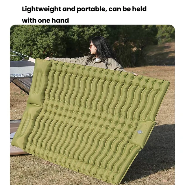 Pacoone-インフレータブルマットレスと枕、睡眠パッド、超軽量空気