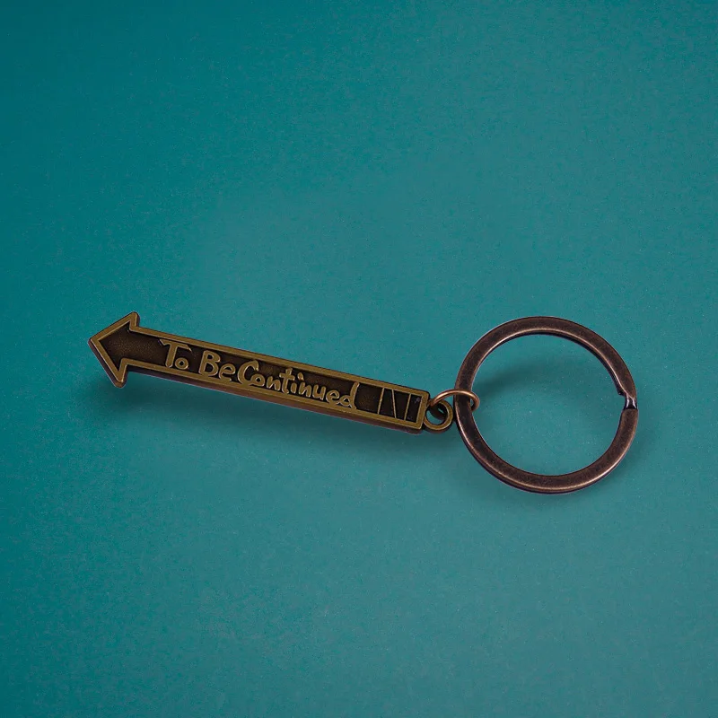 Anime JoJos Bizarre Adventure Keychain To Be Continued Badge Pendant Key Ring Man Woman Cosplay Keychains Jewelry Accessories anime keychain pendant,anime keychain