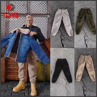 Leggings de sport amples pour hommes, pantalons décontractés avec poches, ceinture élastique, vêtements de poupée, accessoires pour figurine d'action de 6 pouces, 1/12 1
