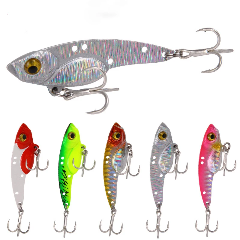 

Artificial Bait Sequins 5-7cm/7-18g Metal Blood Tank Hook Swimming Bait Sea Fishing Freshwater Cocked Mouth Fishing Gear