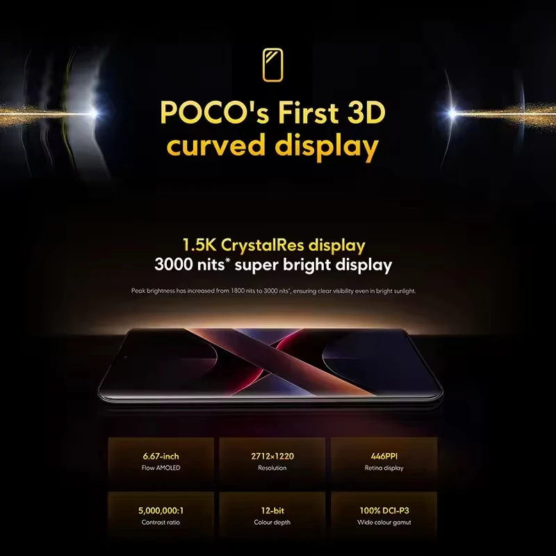 POCO X7 5G Smartphone Dimensity Global Version 6.67" AMOLED 120Hz 5110mAh Fast Charge 50MP Camera NFC