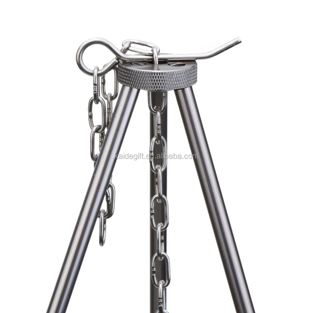 Portable Camping Aluminum Tripod Stand For Outdoor Cooking