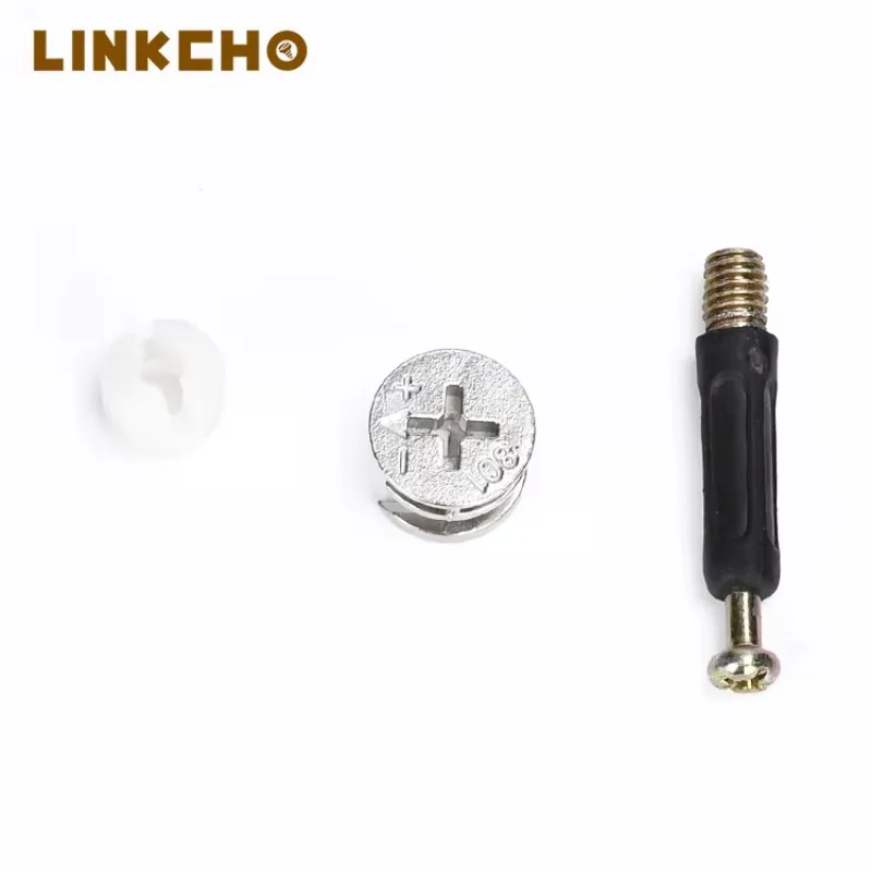 Stainless Steel Three In One Minifix cam dowel lock screws Invisible Bathroom Furniture Connector bolt For Cabinet