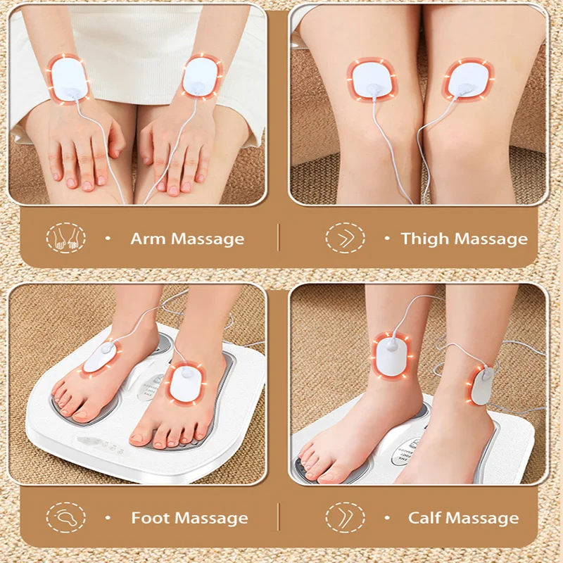 Electric Vibration Foot Leg Trainer with Heat for Circulation