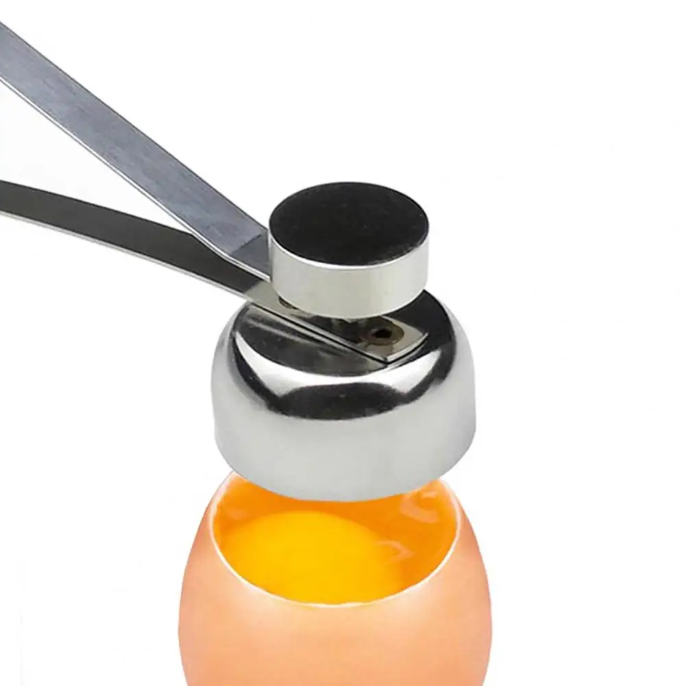 Egg Topper Cutter Rust-proof Eggshell Cutter Smooth Surface Labor-saving Practical Egg Cracker Eggshell Removing Tools egg shell opener egg opener