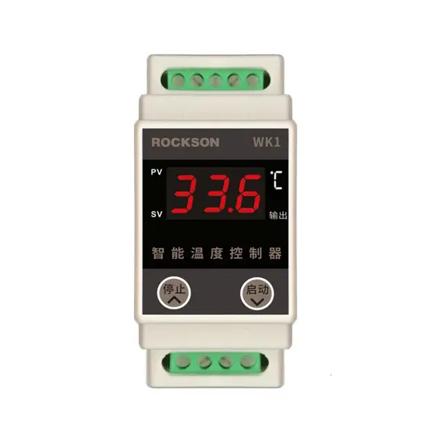 Small Intelligent Digital Adjustable Temperature Controller Guide Rail for Water Heating And Cooling 3