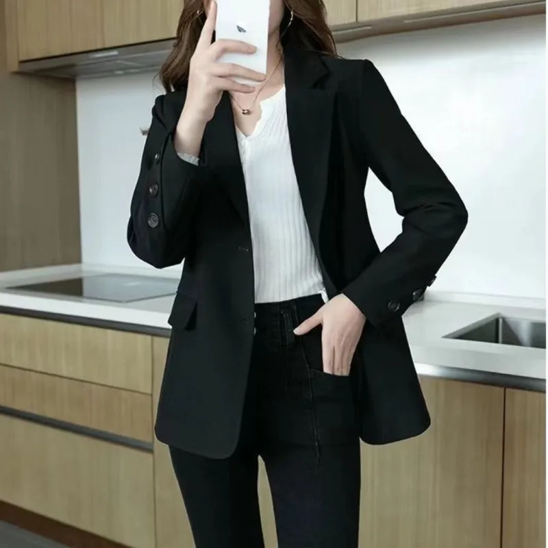 

2023 New Suit Jacket Women Spring and Autumn High-end Suit Leisure Korean Short Autumn Slim Fashion Comfortable Small Suit