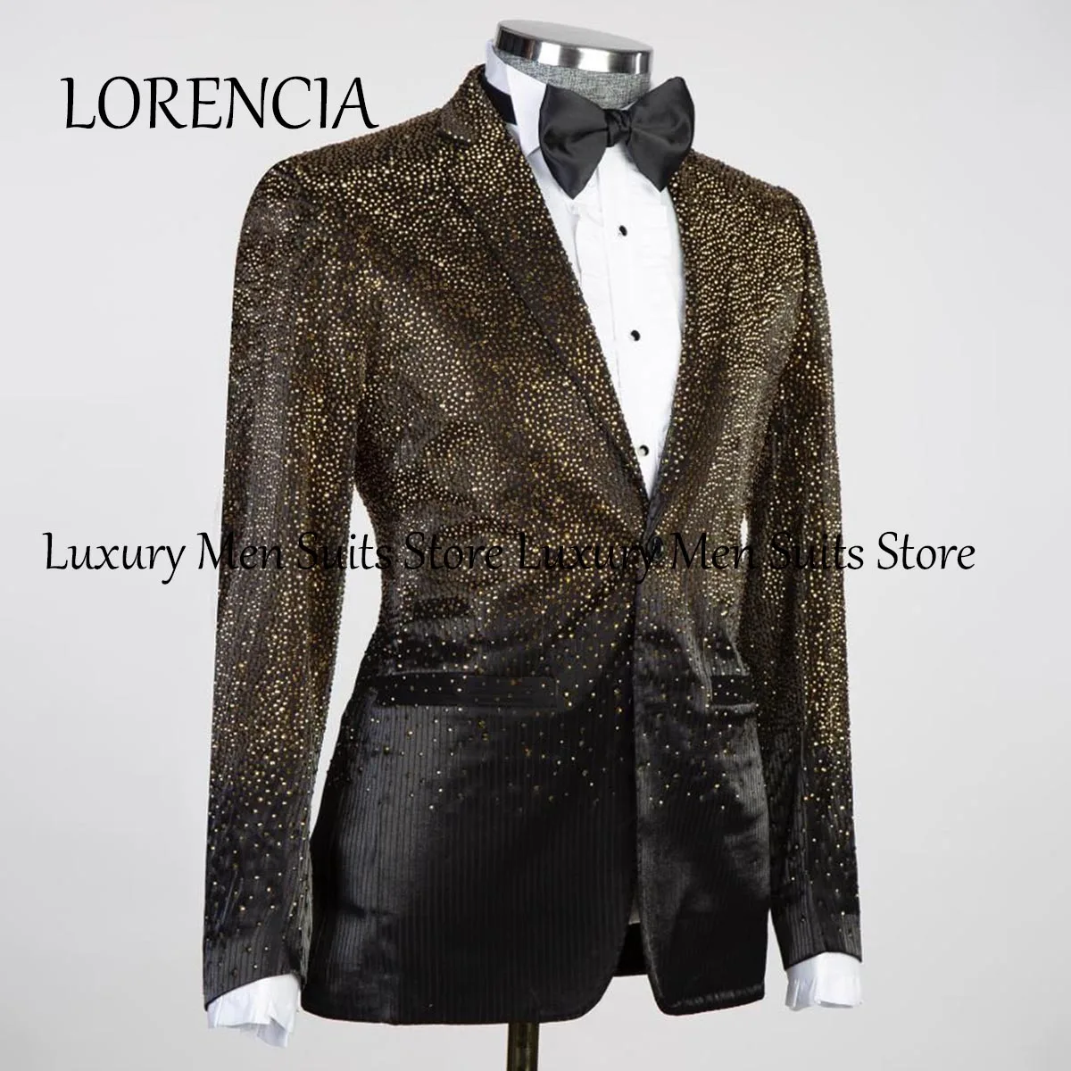 Men Tuxedos Suits Wedding Groom Dinner Party Blazers 2 Pieces Costume