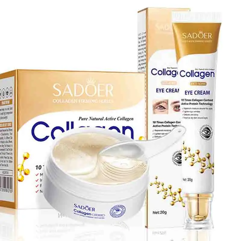 60pcs/box SADOER Crystal Collagen Eye Mask