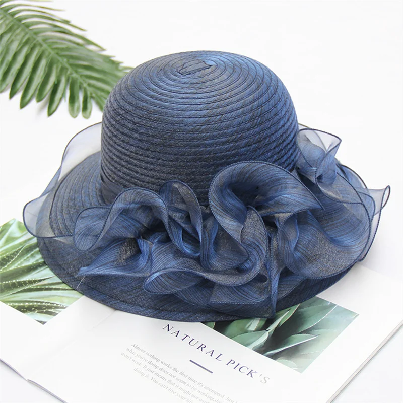haozaikeji Cappello da sole in pizzo da donna pieghevole
