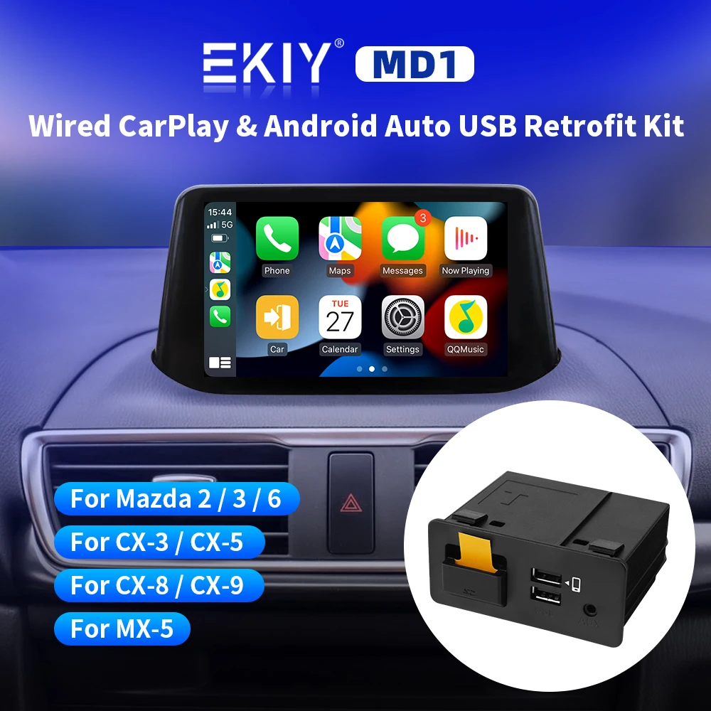 Ekiy Md1 For Mazda 6 Mazda 3 Mazda 2 Cx30 Cx5 Cx8 Cx9 Mx5 Carplay