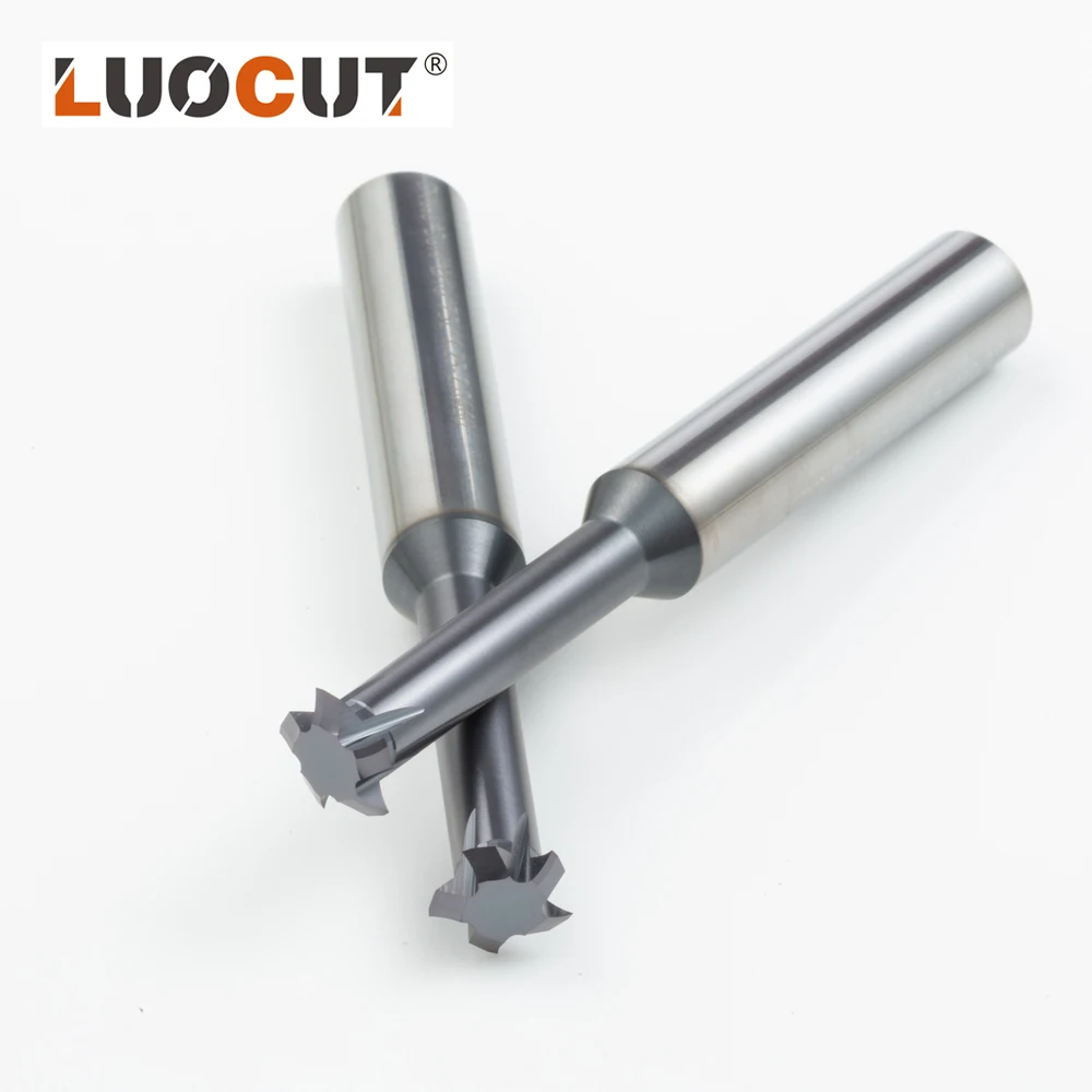 Fresa De Extremo De Carburo Sólido De 3 Filos Con Recubrimiento Roscado – Para Acero Y Aluminio