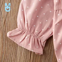

New 2022Baby Spring Autumn Clothing born Toddler Baby Girl Clothes Lace Long Sleeve Bodysuit Jumpsuit Infant Ruffled Dots Outfit