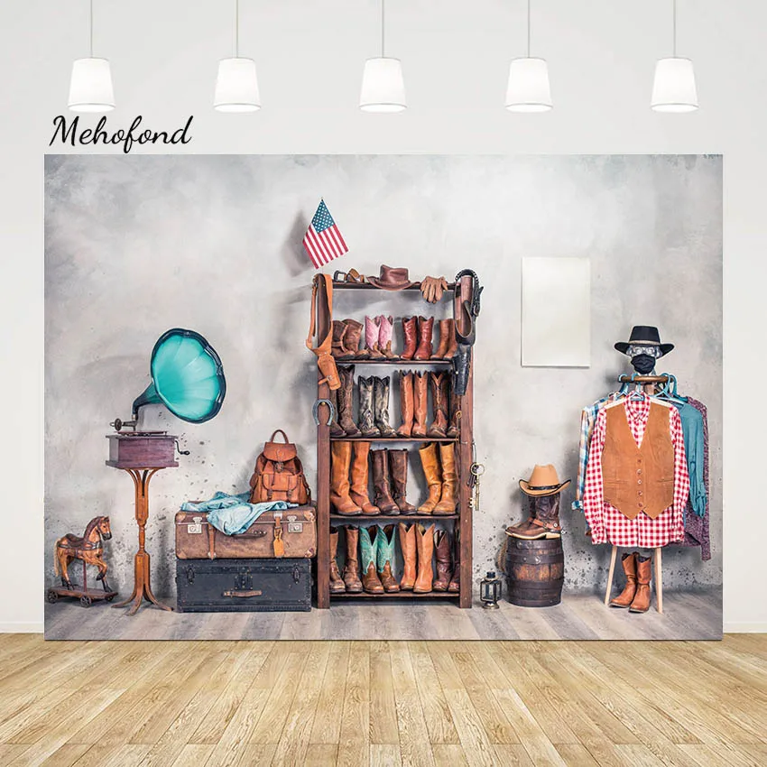 

Фотофон Mehofond Западный ковбойский детский день рождения ЗАПАДНАЯ ЛОШАДЬ багаж декор для фото фон реквизит для студии