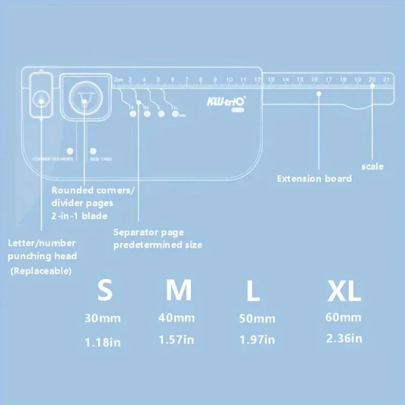 Separator Page Creation Board Alphabetical Index Rounded Corner Cutting Tool DIY