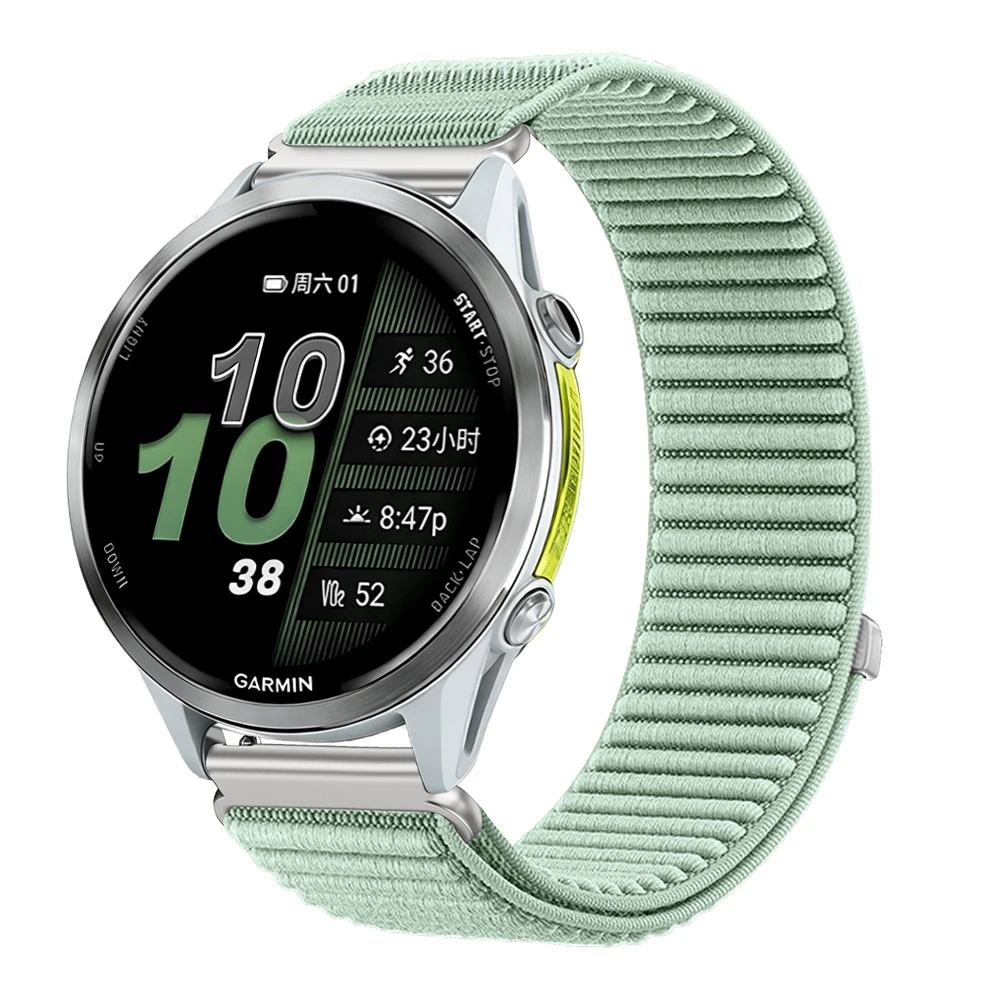 Nylon Loop Watch Strap Band – Adjustable Wristband Bracelet, 20mm/22mm Width
