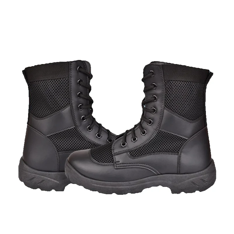 European Warm Series Summer For Men And Women, Zipper Mesh Breathable Ultra-light Combat Boots, Security Shoes, Tactical Training Boots_voghion.com