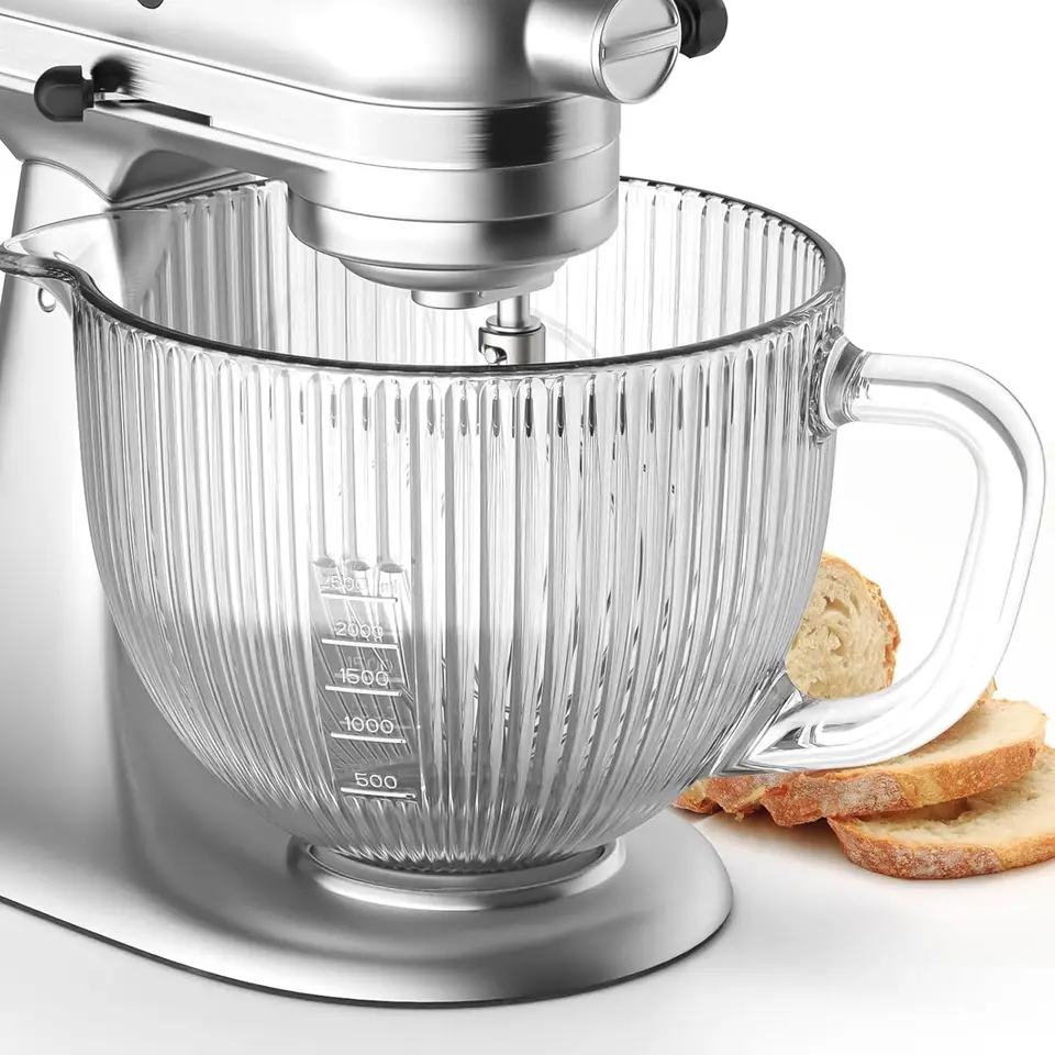 Bol Mélangeur En Acier Inoxydable Pour KitchenAid – 4,5 à 5 Litres, Compatible Modèles Tête Inclinable, Lave-vaisselle