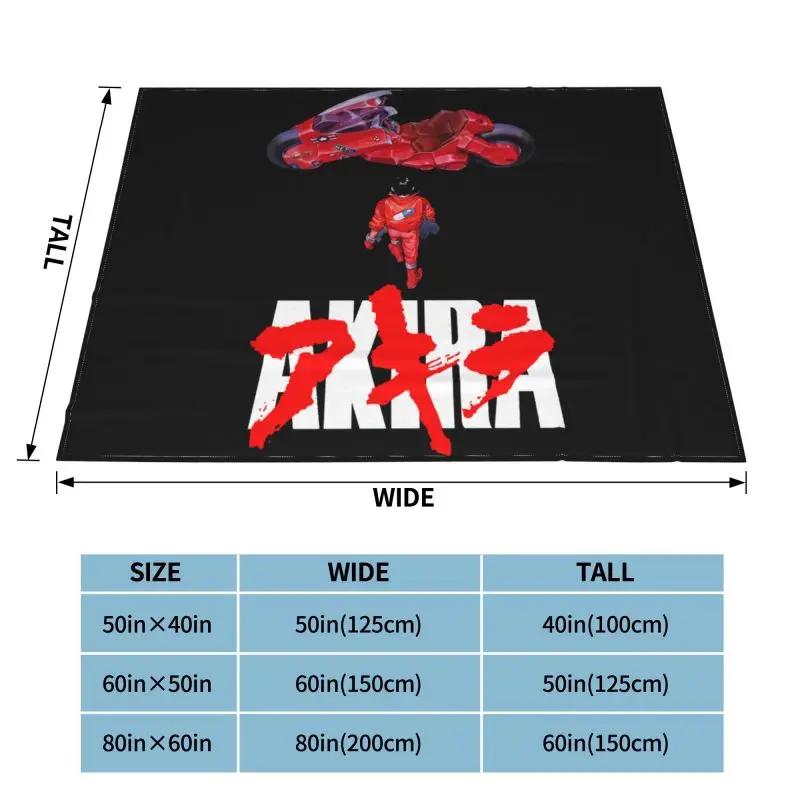 Akira,Anime Movie,Manga,1988 Blanket Velvet Raschel Sofa Cover Couch Blanket For Sofa Bedroom