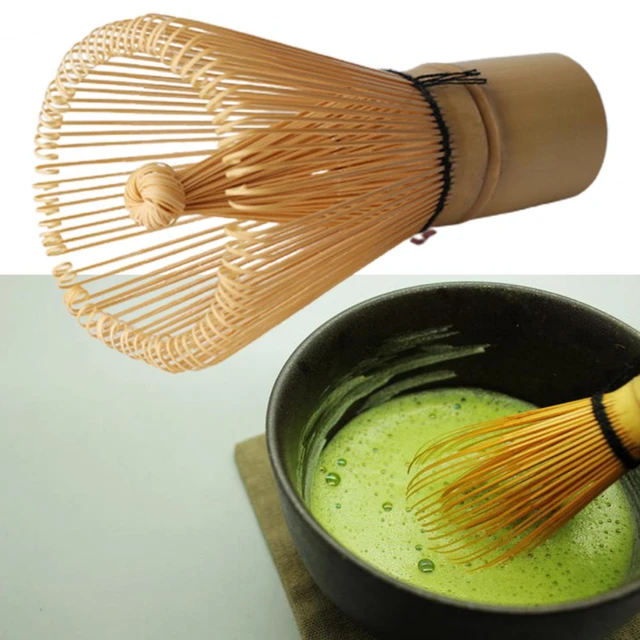 Batidor de té verde Matcha de bambú de amplia aplicación para