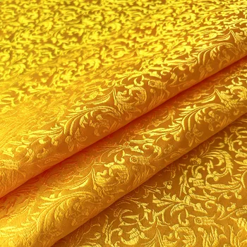 Wheat Floral Brocade Fabric 1