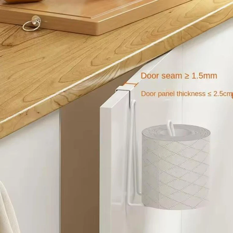 Toilet Roll Paper Holder Organizer 1 Pc paper towel holder toilet paper holder toilet paper rack toilet roll holder paper towel rack Wall Mount Storage Stand Kitchen Bathroom No Drill Tissue Towel Dispenser
