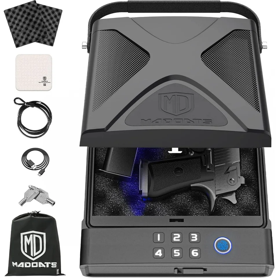 Portable Biometric Gun Safe for Vehicles