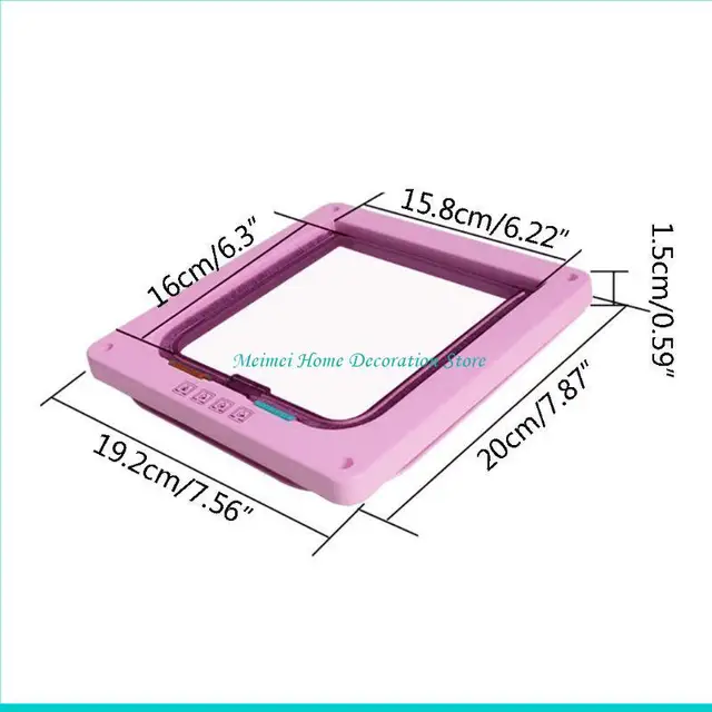 H7BF Pet Dogs Door Sliding Cats Door Automatic Flap Lockable Door for Existing Wall Door for Small Dogs 5