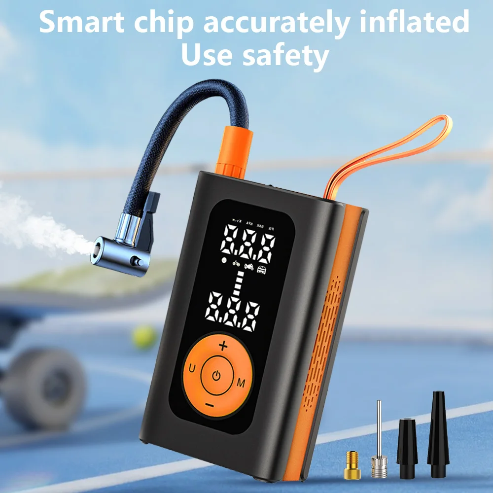 Wireless Car Inflator Pump 19 Cylinder 60CM Extended Air Tube Tire Inflator, Suitable for Cars/Motorcycles