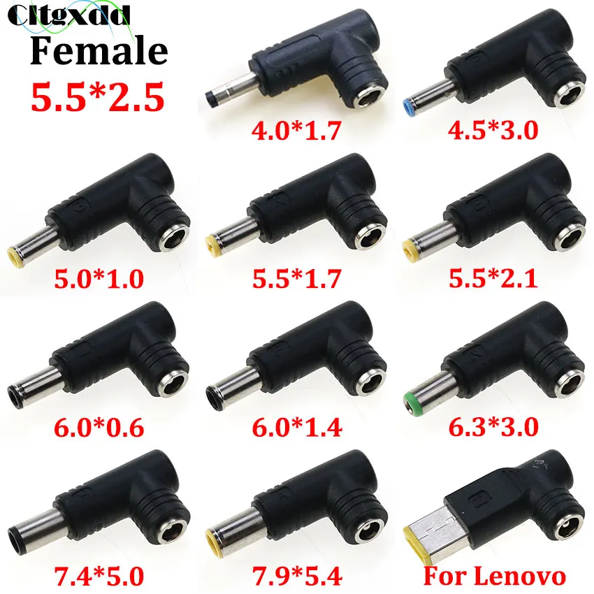 DC 5,5*2,5 Buchse auf 4,0*1,7 4,5*3,0 5,5*1,7 5,5*2,1 6,3*3,0 7,4*5,0 7,9*5,4 Stecker Power Stecker Laptop Adapter Stecker
