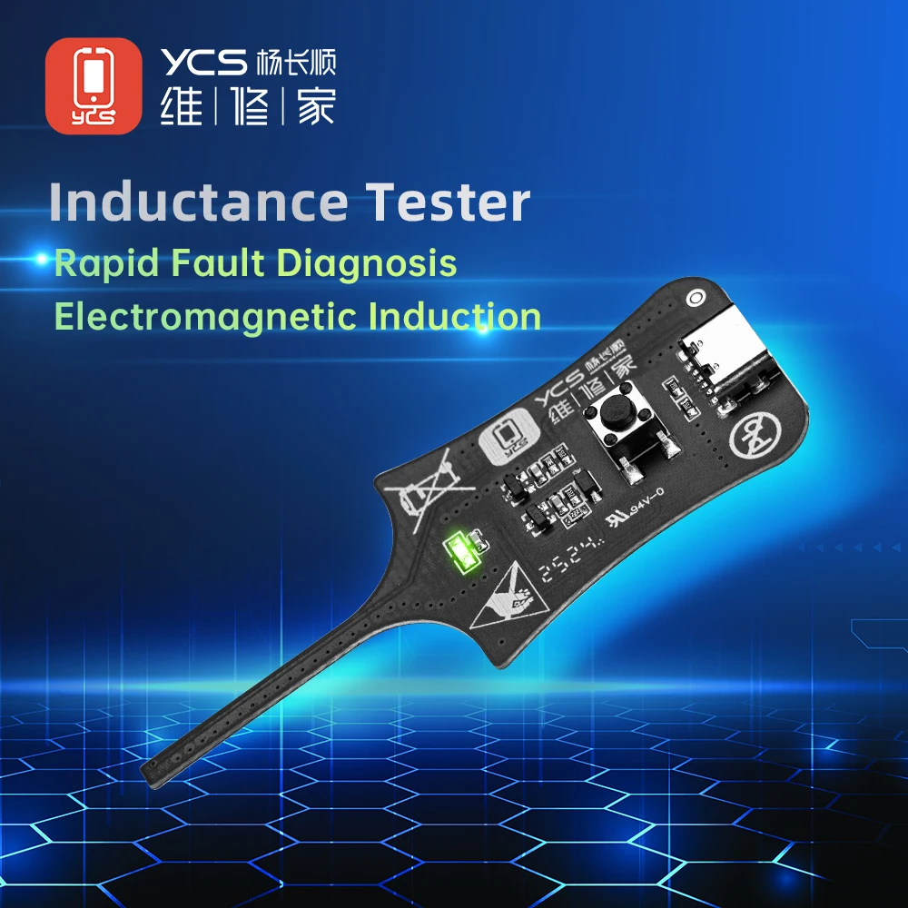 YCS 인덕턴스 테스터 휴대 전화 수리 도구에 대한 신속한 진단을위한 인스턴트 오류 잠금 녹색 LED가있는 고정밀