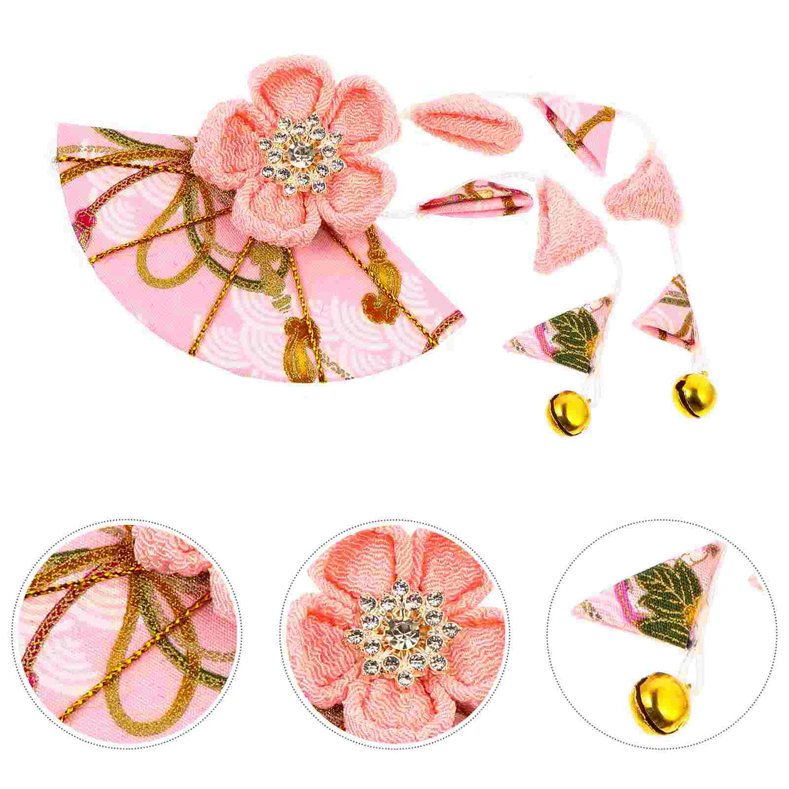 

Women Japanese Kimono Tassel Hair Ornament Tie Band Clip Fabric Hair Tassel Bathrobe Accessories