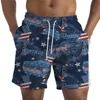 Men's Swimwear Shorts American Flag 3D printed Surfing Board Short Kids Beach Shorts Men Trunks Masculina Swimsuit Sports Briefs 3