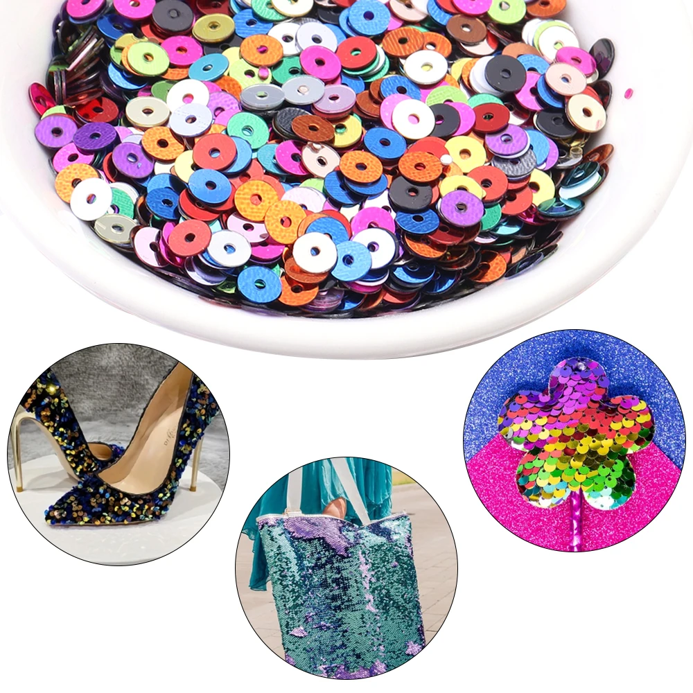 5mm Flat Round Sew On Sequns Transparent Sequns 3g Per Tube - Etsy - Foto 9